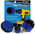 Drillbrush Boat Accessories – Kayak Cleaning Kit – Boat Cleaning Brush Kit – Marine Scrub Brush Attachment for Drill – Rotary Brushes for Boats – Motorized Hull Power Scrubber Set - Hull Cleaner Set