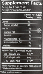 Nutiva Organic MCT Oil, Kosher, Keto Friendly, USDA Certified Organic, Non-GMO, 16 Fluid Ounce (Pack of 1)