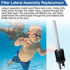 FATCANMA Upgrade SX244DA Lateral Assembly for Hayward s244t Sand Filter Tank, Center Pipe Threaded Lateral Compatible with Hayward S244T, S244TC, S270T, S270T2 Sand Filter Replacement Parts