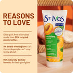St. Ives Fresh Skin Apricot Face Scrub, Deep Exfoliator Skin Care for Clean, Glowing Skin, Oil-free Facial Scrub Made with 100% Natural Exfoliants, 6 oz, 4 Pack