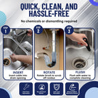 48" Flexible Tube Brush – Long Pipe Snake for Sink - AC Condensate Line Cleaning - Flexible Pipe Cleaner Brush for Hair, Food & Clog Removal - Cleaner Tool – B313C by FryOilSaver Co.