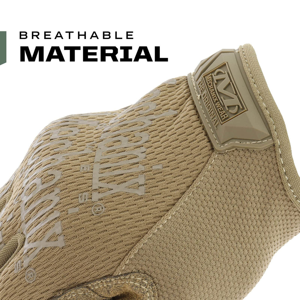 Mechanix Wear: The Original Coyote Tactical Work Gloves with Secure Fit, Flexible Grip for Multi-purpose Use, Durable Touchscreen Safety Gloves for Men (Large, Coyote Brown)