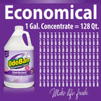 OdoBan Disinfectant Concentrate and Odor Eliminator, Made in the USA, Lavender Scent, 4 Gallons