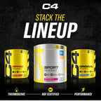 C4 Original Pre Workout Powder Icy Blue Razz - Vitamin C for Immune Support - Zero Sugar Preworkout Energy for Men & Women - 150mg Caffeine Plus Beta Alanine Plus Creatine - 60 Servings