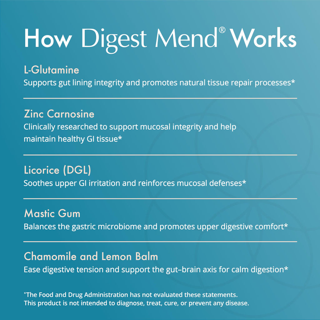 Natura Health Products Digest Mend Supplement - Encourages Healthy gastric microboime* - Featuring Deglycyrrhizinated Licorice (DGL), Aloe Vera, Marshmallow, Mastic Gum, & Chamomile (180 Capsules)