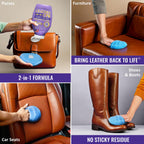 Leather CPR Cleaner & Conditioner 18oz - Cleans, Conditions, Restores & Protects Leather Furniture, Handbags, Car Seats, Interior, Jackets, Boots, Purses, Shoes, Couch, Saddles, Tack & More