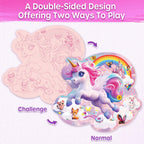 SYNARRY Unicorn Floor Puzzle for Kids Ages 4-6, Large 45-Piece