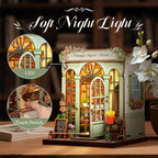 CUTEBEE Book Nook Kit - DIY Miniature House Dollhouse Kit for Adults and Teens, Booknook Tiny House Bookshelf 3D Wooden Puzzle, Gifts for Family (Champs-Élysées Florist)