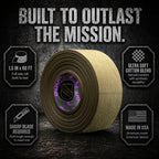 Goon Tape Raid Tape 1.5 in x 60 FT – Premium Moisture-Wicking Tactical Grip Tape for Firearms, AR, Pistol, Handguard, Magazines – Cotton & Synthetic Blend (OD Green)