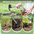 LAWFYMORI Weed Puller Tool with Long Handle, 60" Garden Weeding Tool