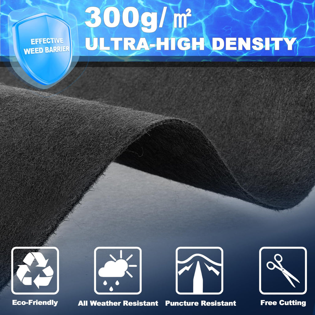 300G/M² Thicker Pool Liner Pad for Above Ground Swimming Pools,10 Ft Round Under Pool Padding, Durable Geotextile Material, Double Density Puncture Resistant, Extend Liner Life,Mats for Pool Bottom
