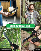 Mossy Oak Machete with Saw, 19-Inch Heavy Duty Machete with Sheath