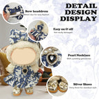 Clothes Compatible with LABUBU Doll – 4PCS Designer Chic Luxy Set, 17cm Doll Clothes Outfit for Urban Skyline Theme, Classic Stylish Accessories for Labubu, No Doll (Skyline Elegance)