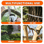 SISUPASSIE 20FT Reach Pole Saw for Tree Trimming, Telescoping Tree Pruner Extendable with 3-12FT Extension Pole, Manual Saw for Garden, Patios, Yard
