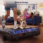 DeerRun Under Desk Walking Pad Treadmill with 6% Manual Incline, 0.6-3.8 MPH Walking Speed, 2.5 HP, 300 lb Capacity, App & Remote Control, for Home Office & Small Spaces