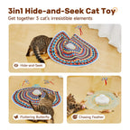 Potaroma Cat Toys Chargeable, 3in1 Hide and Seek, Interactive Fun