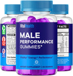 (3 Pack) Vital Health Gummies - Official VitalHealth Gummys Advanced Premium Formula Support Maximum Strength, All Natural Ingredients Vitamins for Overall Health & Wellness, 180 Gummies for 3 Months