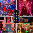Smart Color Changing Christmas Halloween Tree Light String 66 FT 200 LED