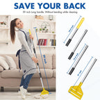 KULED Heavy Duty Industrial Mop with 2 Heads, 59" Handle for Floor Cleaning