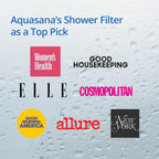 Aquasana Shower Filter for Hair & Skin | Reduces 90% of Chlorine | Handheld Wand Shower Head with 3 Settings | Dermatologist-Recommended | WaterSense Certified | Chrome | AQ-4105CHR-E
