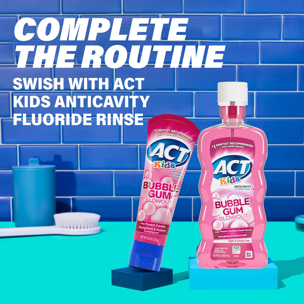 ACT Kids Anticavity Fluoride Toothpaste 4.6 oz. Wild Watermelon