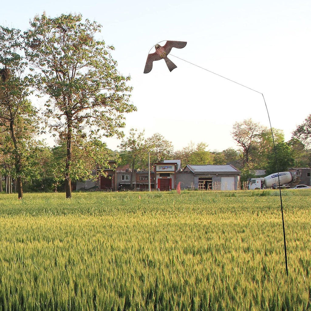flyonte Bird Scare Flying Kite with 4m Pole Has The Effect of Scaring Birds