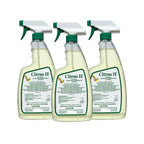 Citrus II Hospital Germicidal Deodorizing Cleaner - Fresh Citrus Scent - Disinfecting Spray Cleaner - 22 Fl Oz - Pack of 3