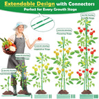 Tetutor 337 PCS Garden Stakes, Fiberglass Tomato Stakes, Garden Sticks