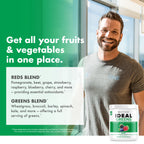 NutraOne Ideal Greens Antioxidant and Nutrient-Rich Superfood Greens Powder Supplement Berry- 30 Servings