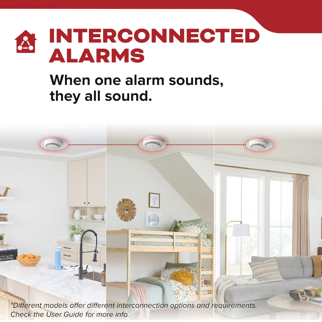 Kidde Smoke Detector, Hardwired with AA Battery Backup, Interconnectable, LED Warning Lights, 85 dB Alarm, 5-inches, 20SAR, 1 Pack