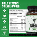 VEDGE Vegan Omega 3 Multivitamin for Women and Men – Plant-Based Algal EPA & DHA + Vitamin B12, Vitamin D, K2, Magnesium, Zinc & Selenium – 30-Day Supply – Non-GMO, Gluten Free, Made in USA