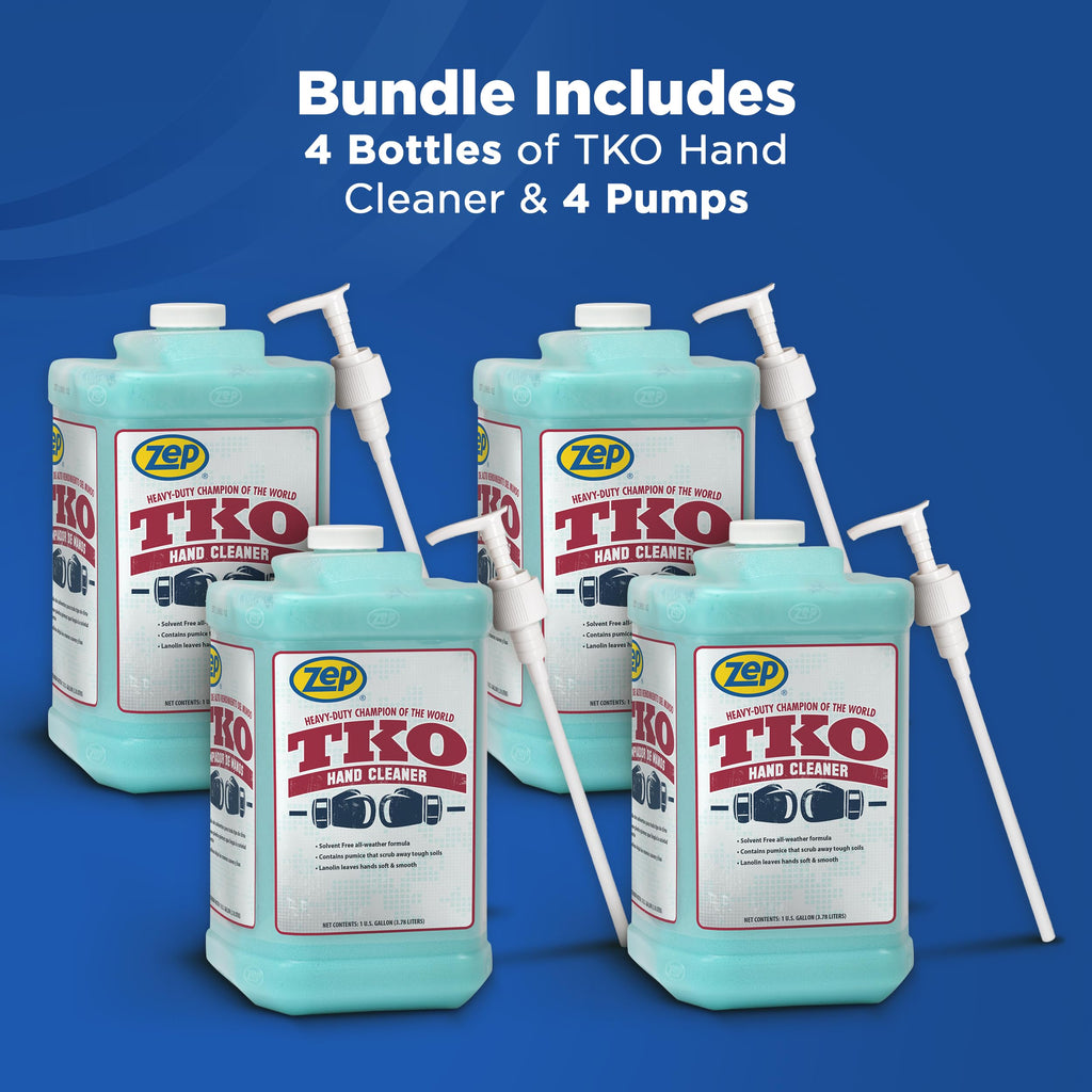 Zep Heavy-Duty TKO Industrial Hand Cleaner - 1 Gallon (Case of 4)