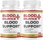 (2 Pack) BloodBalance Plus Capsules - Official BloodBalance Plus Support Supplement Premium Pills All Natural Advanced Formula Multivitamin for Overall Health & Wellness, 120 Capsules for 2 Months