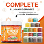 Sunless Glow Lycopene Beta Carotene Tanning Gummies Astaxanthin Vitamin C D E Flax Seed Selenium Amla l Tyrosine PABA Black Pepper 60 Count Strawberry Banana Flavor by Clean Nutra