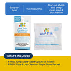 FROG Jump Start and Pipe & Jet Cleanser for Hot Tubs - Start-Up Chlorine Shock and Single Dose Deep Clean Purge Cleaner - Hot Tub Set Up & Treatment - 1 Pack