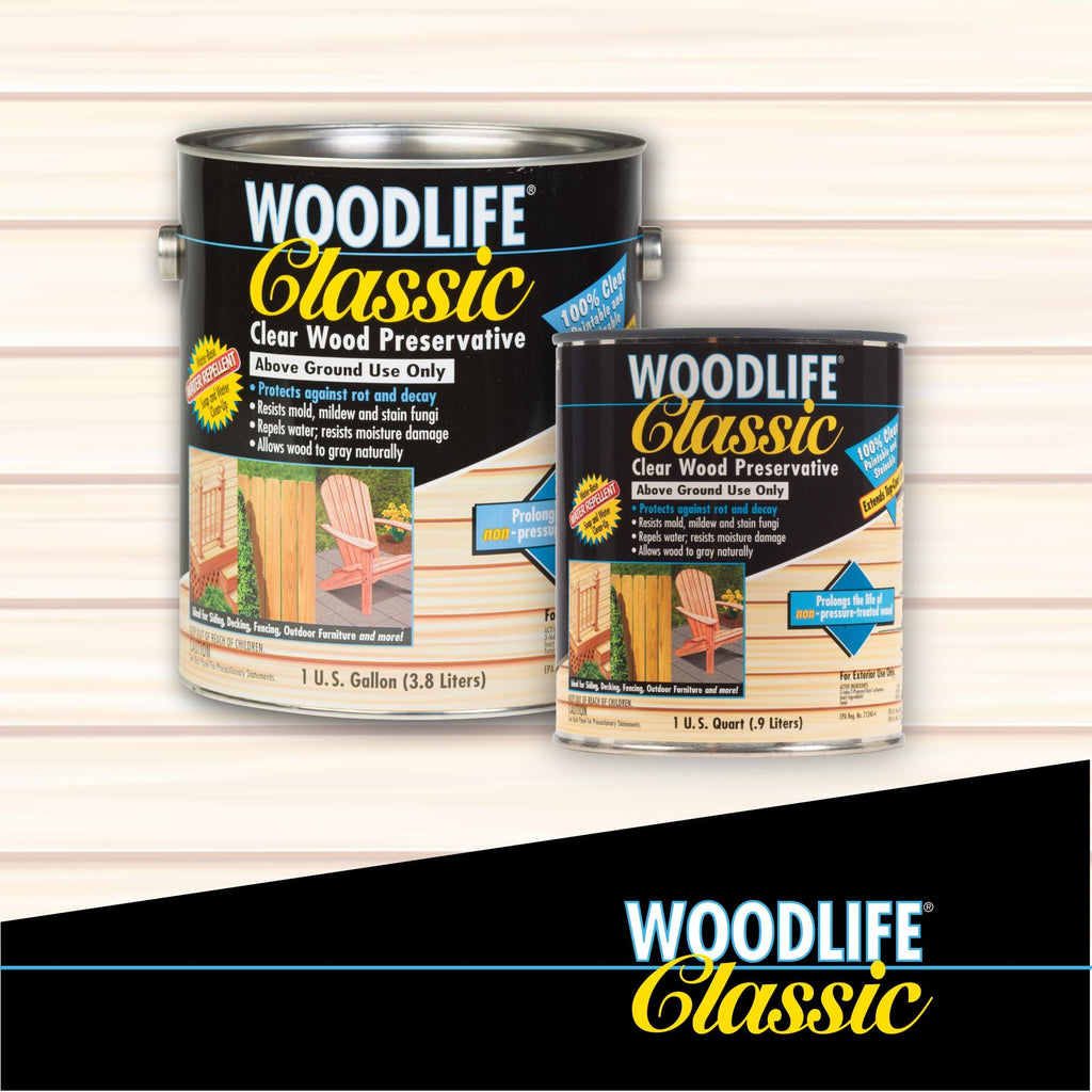 WOODLIFE 903-4PK Classic Above Ground Clear Wood Preservative, Gallon, Clear, 4 Pack
