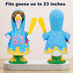 67 Ice Cream Baseball Porch Goose Outfits Hoodie for 23 inch Statue, 4 PCs