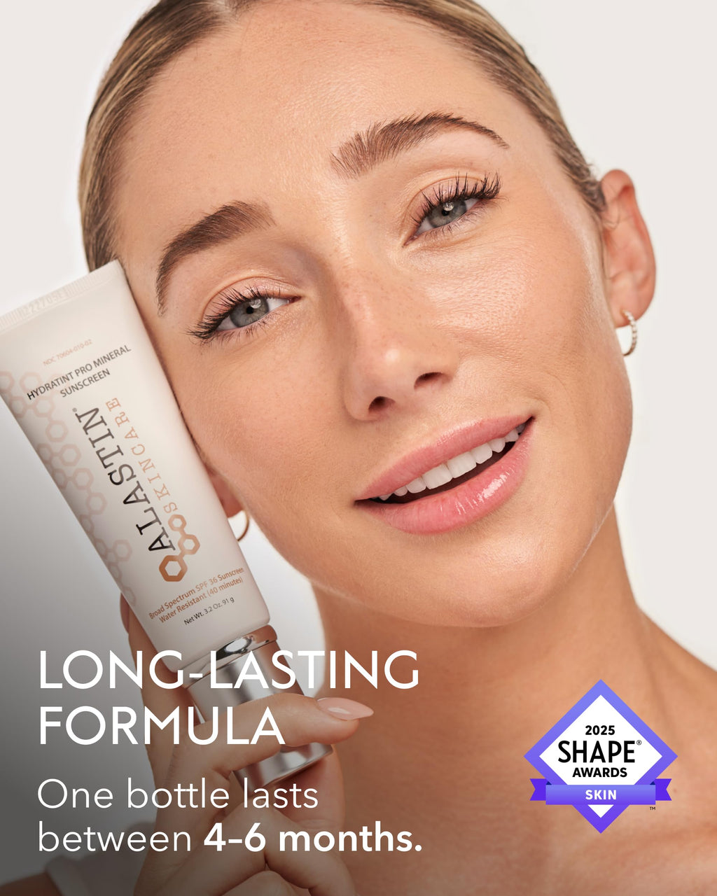 ALASTIN Skincare HydraTint Pro Mineral Sunscreen SPF 36 (3.2 oz) | 2-in-1 Tinted Daily Sunblock Moisturizer for Face & Neck | Fragrance-Free, Water Resistant