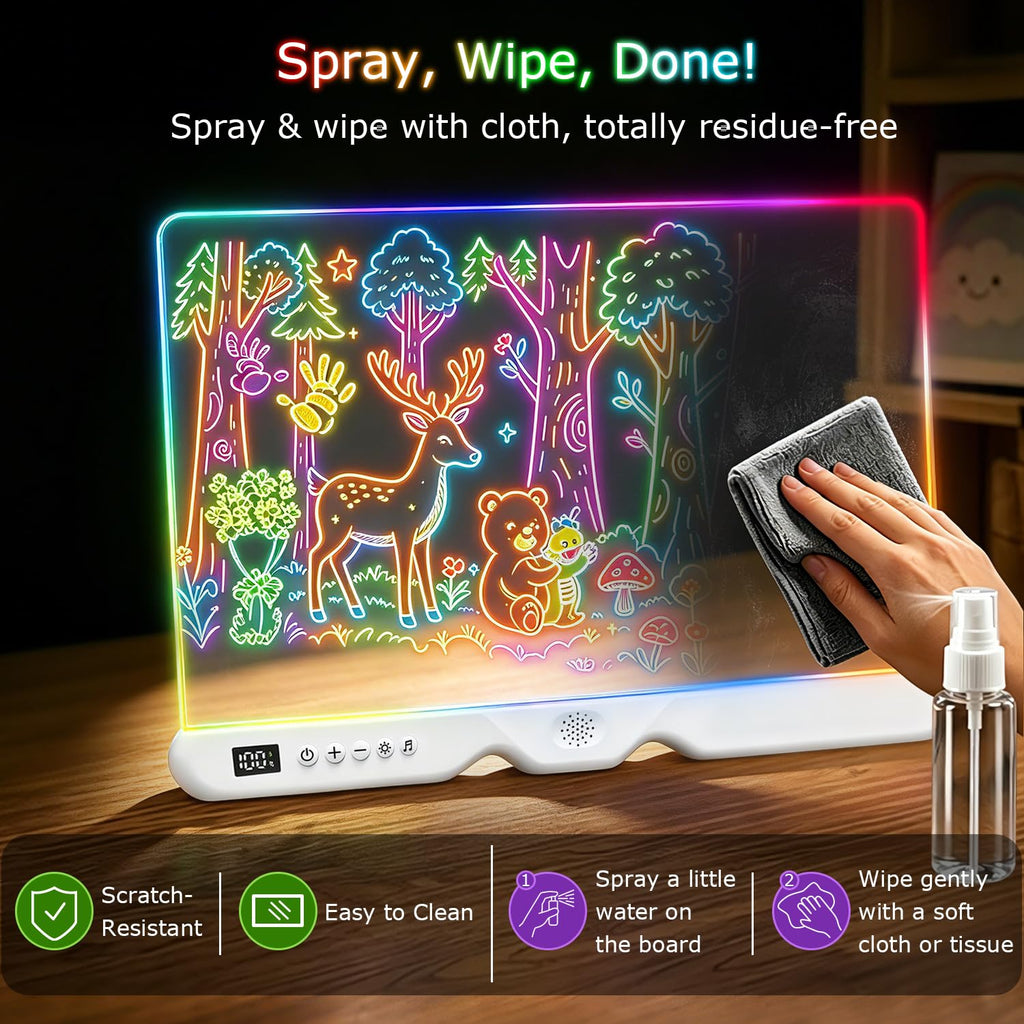 Musical LED Drawing Board Christmas Birthday Gifts for Girls/Boys