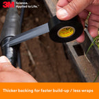 3M Scotch Super 33+ Electrical Tape, 3/4 in x 52 ft, 1 Roll, Black