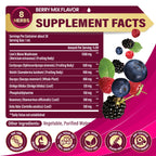 Tenmido Brain & Focus Support Liquid Drops - 8in1 with Lions Mane, Cordyceps, Reishi, Bacopa, Ginkgo Biloba, Phosphatidylserine, Rosemary, and Gotu Kola - 30ml 1 Fl Oz