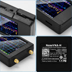 [Upgraded] AURSINC NanoVNA-H Vector Network Analyzer Latest HW Version 3.7, 9KHz -1.5GHz Antenna Analyzer with 32GB SD Card Support Data Storage, Measuring S Parameters, SWR, Phase, Delay, Smith Chart