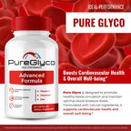 PureGlyco Capsules, Official Pure Glyco Blood Support Supplement Pills - Maximum Strength, All Natural Healthy Circulation & Stable Levels, Advanced PureGlyco Health Support Reviews (60 Capsules)