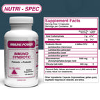 Nutri-Spec Immune Power - Immuno-Synbiotics Probiotics & Prebiotic for Women & Men - with Lactobacillus gasseri, rhamnosus, paracasei - Great for Immune-Related Inflammatory Conditions - 120 Caps