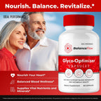 Balance Flow Glyco Optimizer Supplement Capsules, BalanceFlow Health & Wellness Support Pills - Maximum Strength, Balance Flo All Natural Advanced Formula, BalanceFlo Pills Reviews (2 Pack)