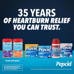 Pepcid AC Maximum Strength Heartburn Relief Tablets, OTC Medicine Prevents & Relieves Heartburn & Acid Reflux Due to Acid Indigestion, 20mg Famotidine Acid Reducer, Fast-Acting, 50 ct