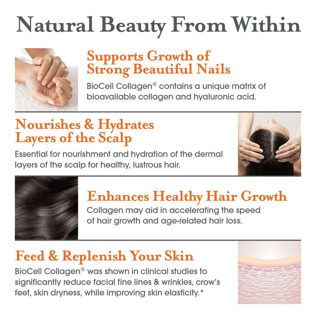 Genius Beauty, Hair Skin & Nails Vitamins, 60 Capsules - Anti-Aging Antioxidant Supplement, Hydrolyzed Collagen Pills, Glutathione & Astaxanthin - Detox Cleanse, Wrinkles, Hair Growth & Healthy Skin