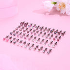 YADOCA 24Pairs Hypoallergenic Earrings for Girls Women Flat Back Earring