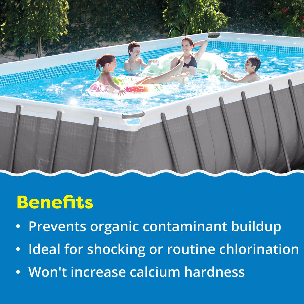 In The Swim Sodium Dichlor Chlorine Shock Granules for Sanitizing Hot Tubs and Spas – Fast Dissolving, pH Balanced Sanitizer - 56% Available Chlorine, 99% Sodium-Dichlor – 2 Pound