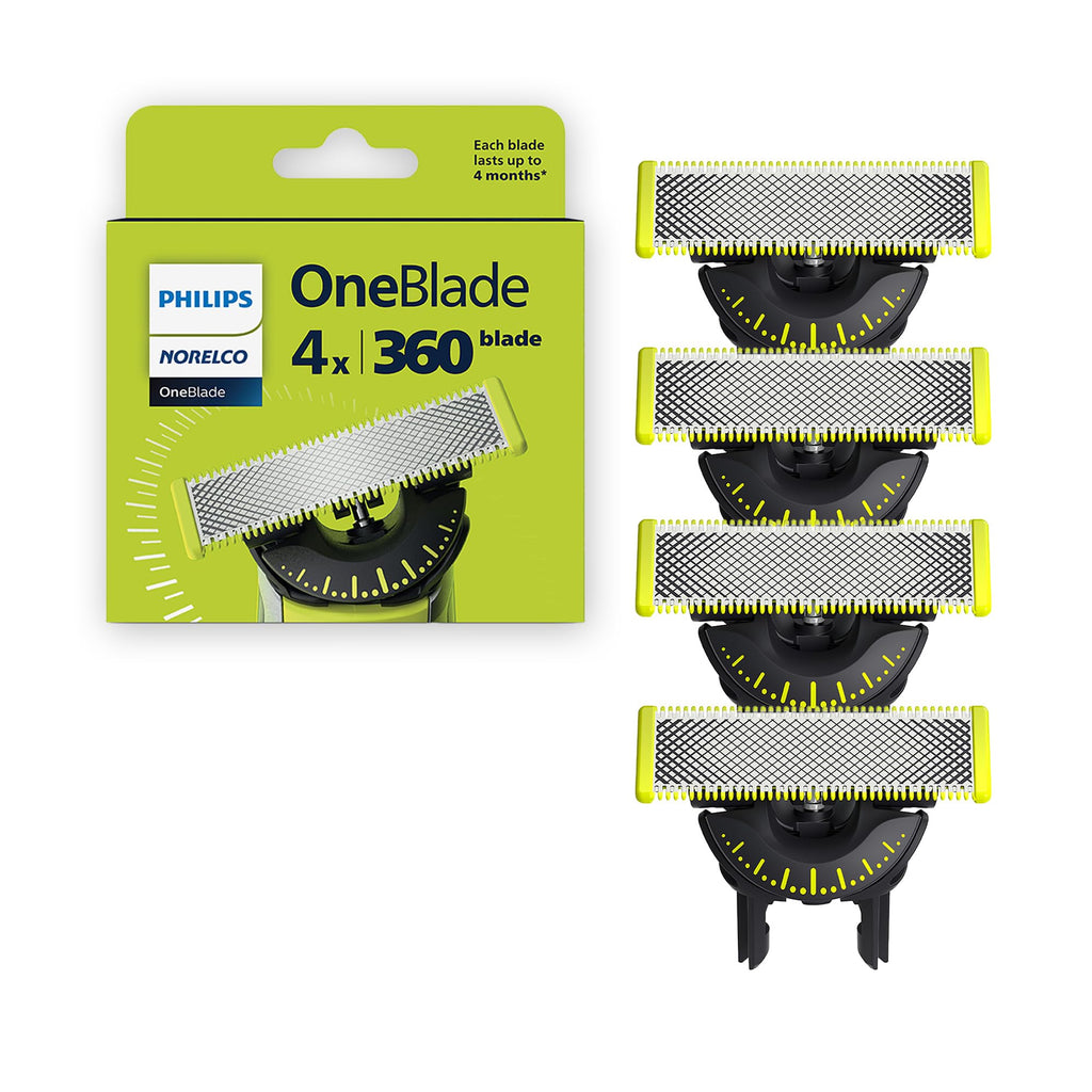 Philips Norelco OneBlade 360 Replacement Blades, 4 Pack